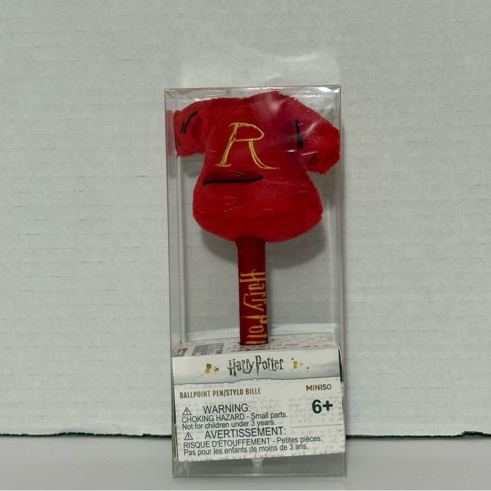 NIB Miniso Harry Potter Ron Weasley Red and Gold Christmas Jumper Ballpoint Pen